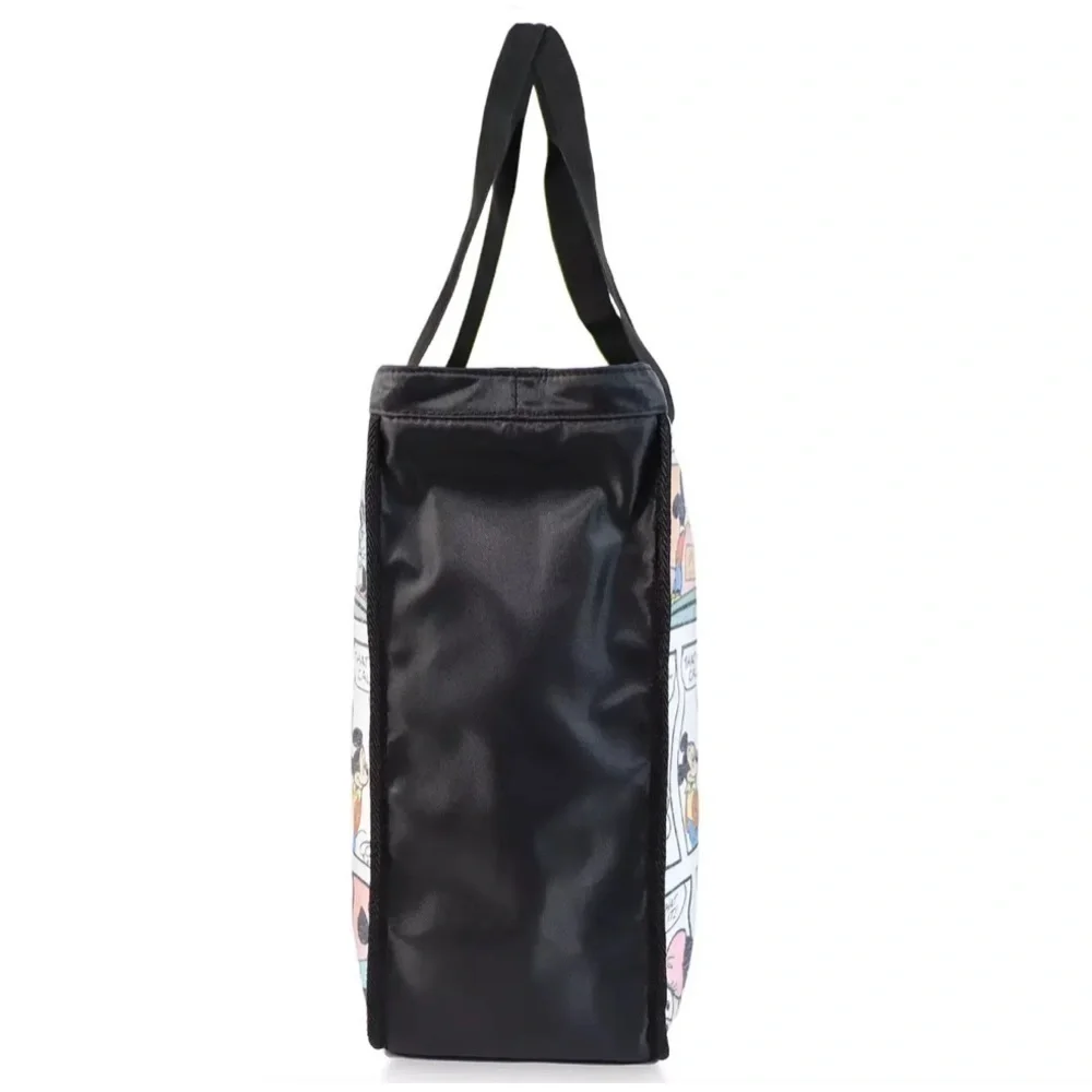 Disney Mickey Minnie Mouse Comic Strip Zipper Tote Travel Overnight Large Bag
